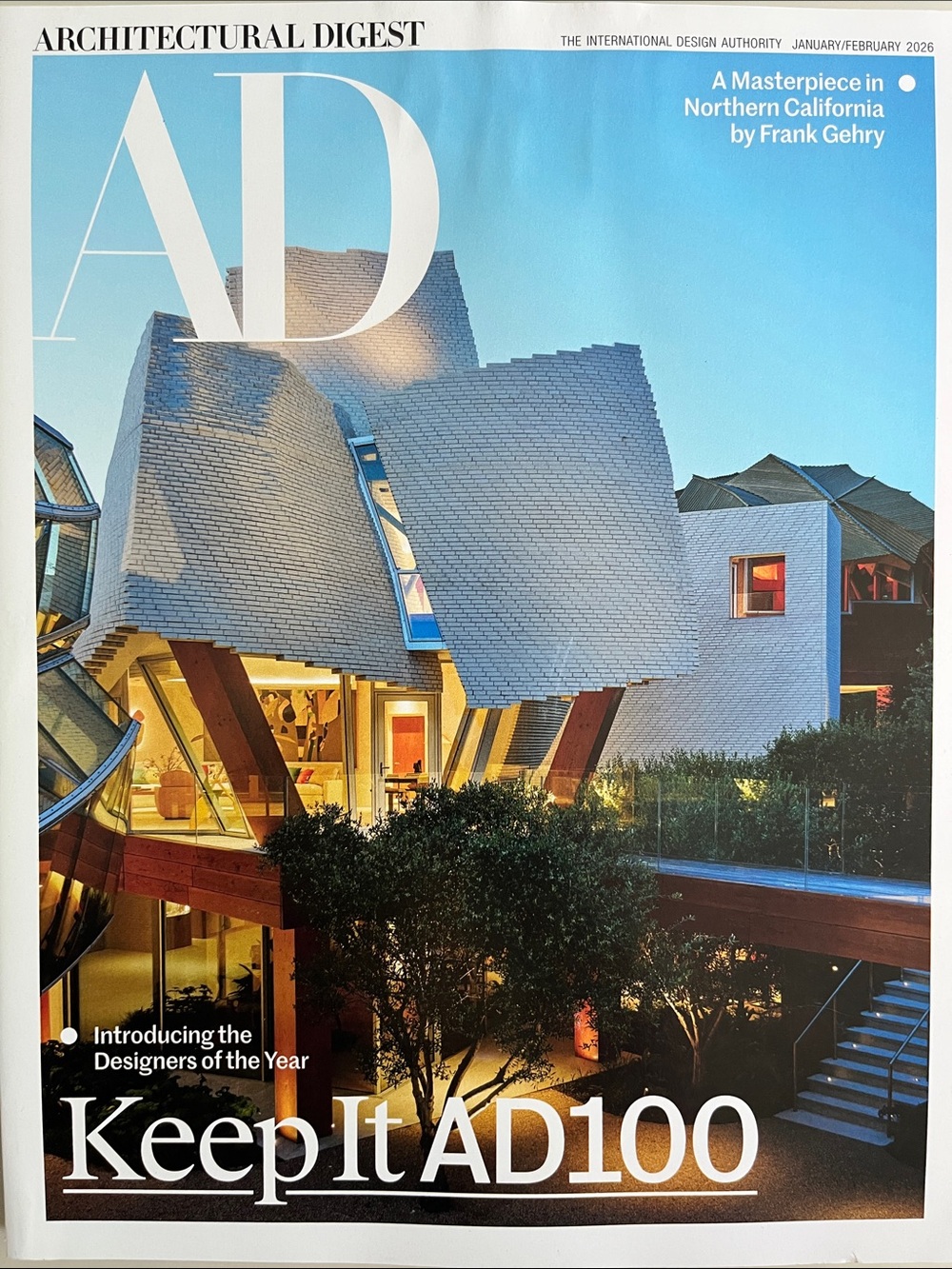 Architectural Digest Magazine January / February 2026 Double Issue.
